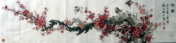 作品：鸣春136X34.JPG